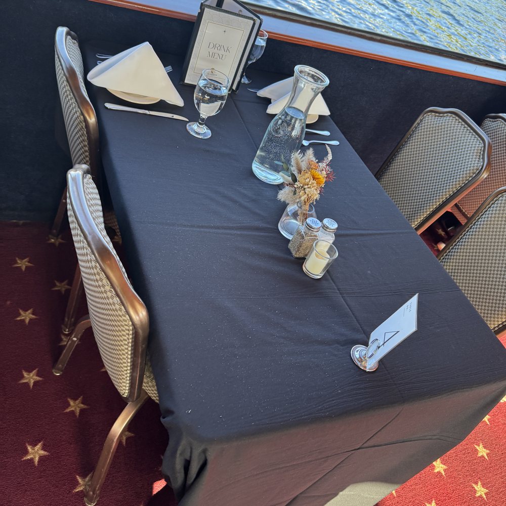 Waterways Cruises - The table setting before we sat down. - Boat Charters Near Me - Seattle, Washington Waterways Cruises - The table setting before we sat down. - Boat Charters Near Me - Seattle, Washington