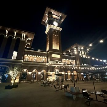 Hotel Vin - Clock tower above the Food Hall connected to the hotel. - Hotels Near Me - Grapevine, Texas