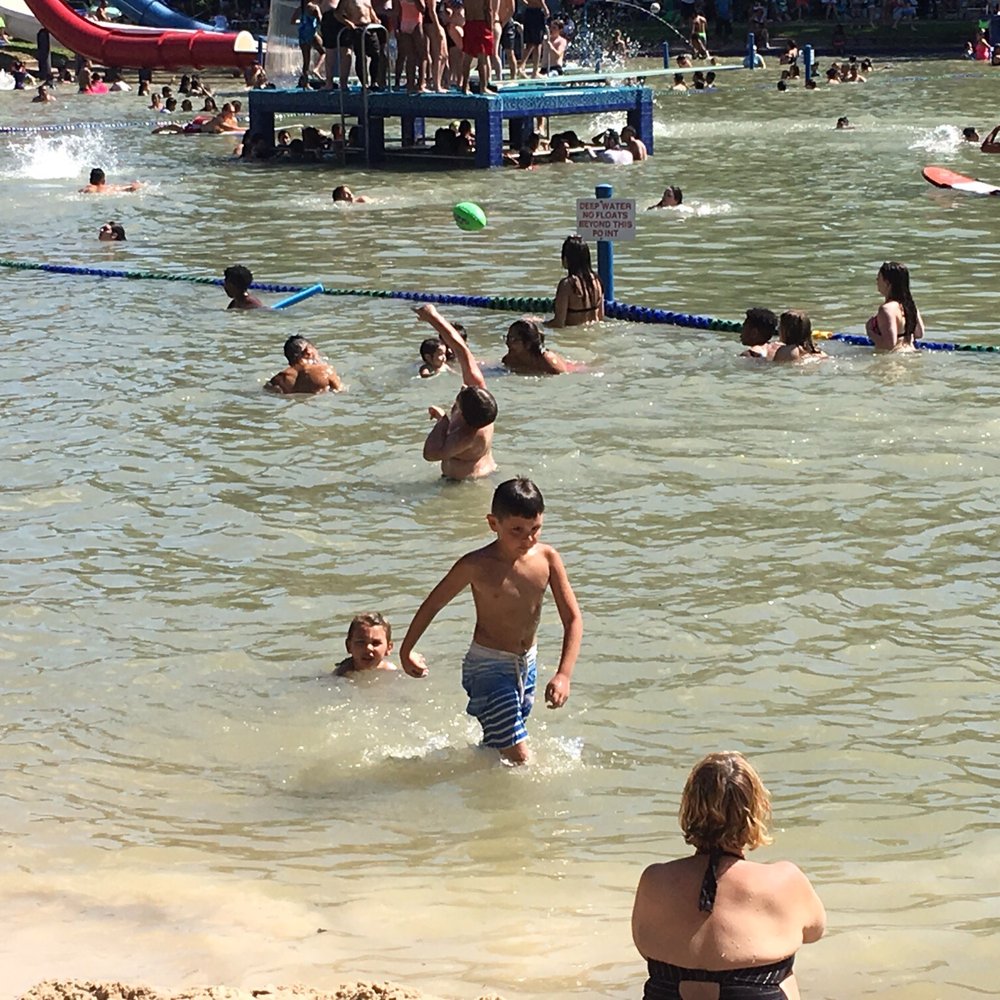 Burger's Lake - This was its "busy" day. Beats the wave pool or the lazy river ANY day!! - Water Parks Near Me - Fort Worth, Texas Burger's Lake - This was its "busy" day. Beats the wave pool or the lazy river ANY day!! - Water Parks Near Me - Fort Worth, Texas