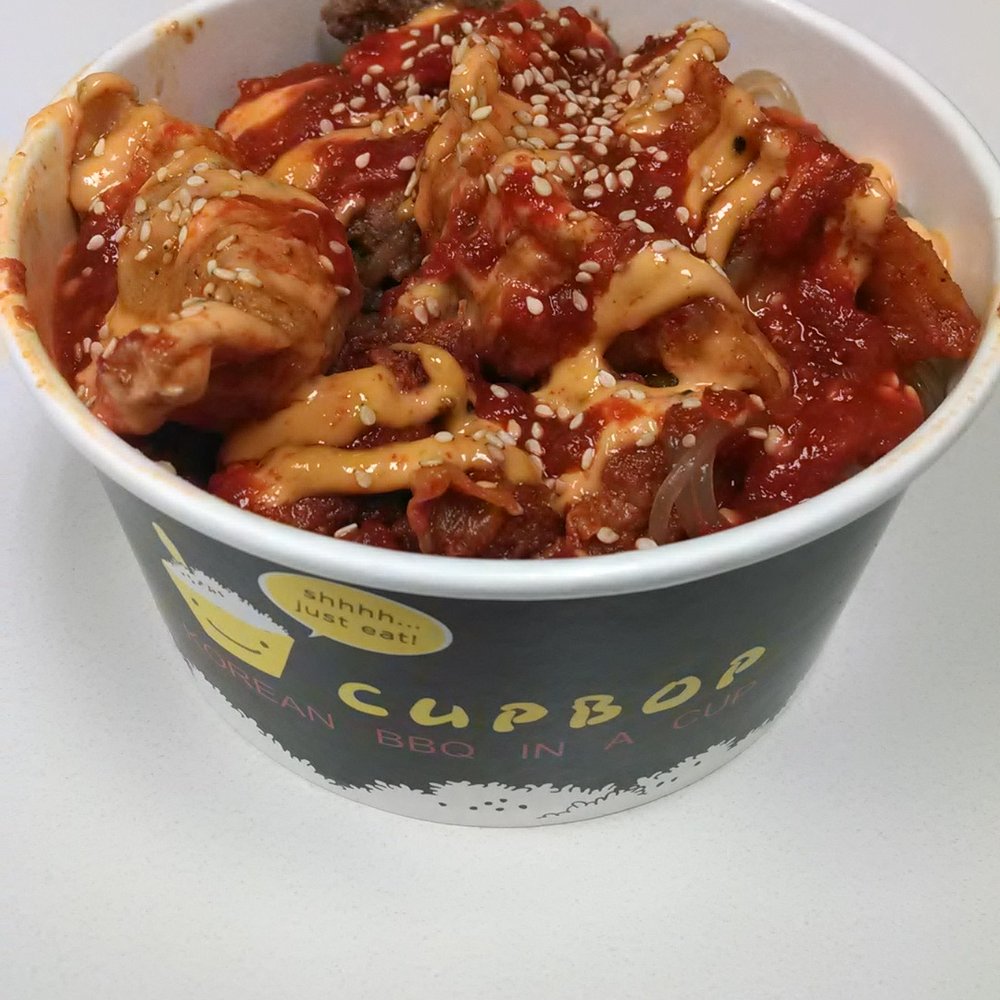 Cupbop - Combo with mondo level 7! I crave this stuff for days! - Food Trucks Near Me - Provo, Utah