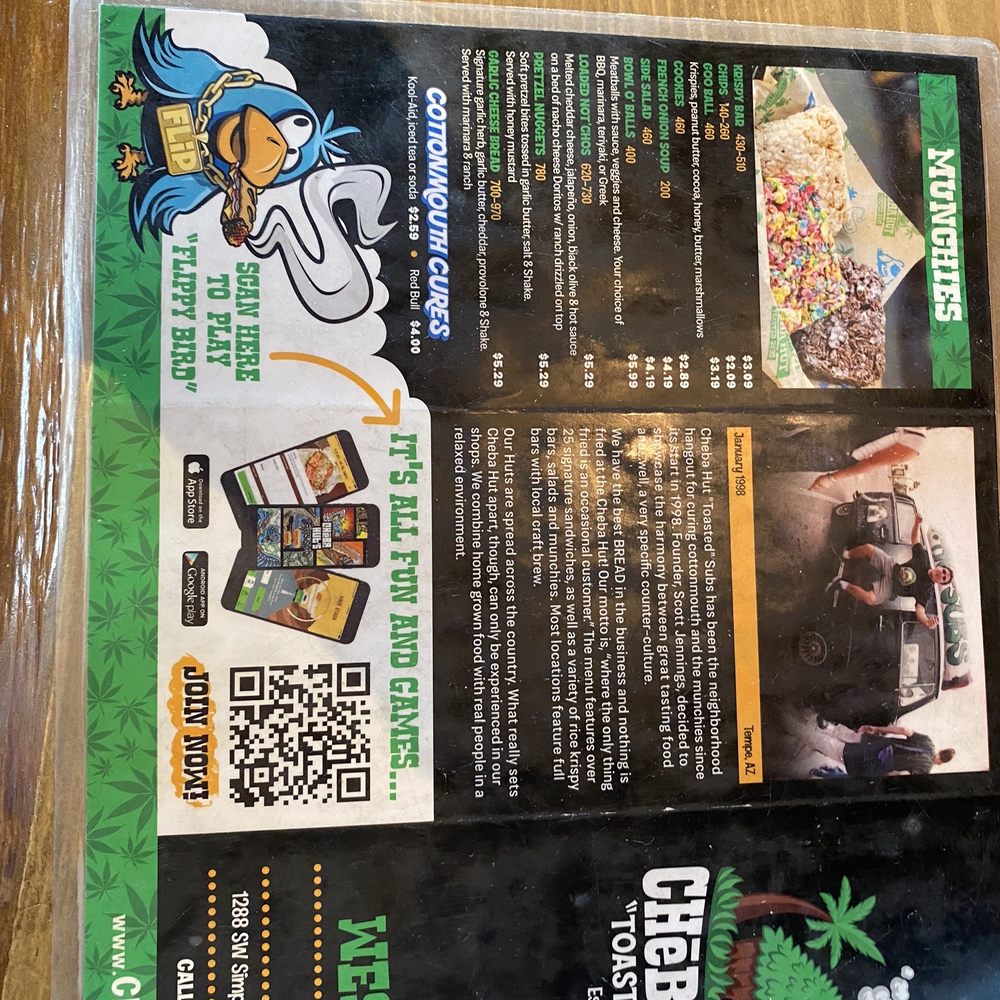 Cheba Hut Toasted Subs - Menu - Sandwiches Near Me - Bend, Oregon