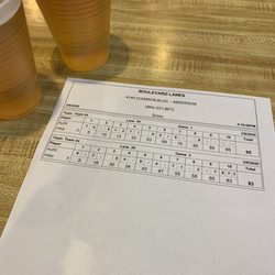 Boulevard Lanes - Didn't do too great this time, but practice makes perfect!