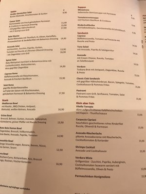 Menu photo 2 Café Roma Munich, BY Menu photo 2 Café Roma Munich, BY