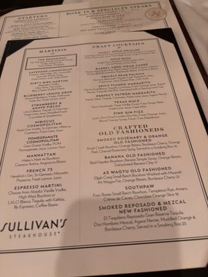 Menu photo 8 Sullivan's Steakhouse Indianapolis, IN Menu photo 8 Sullivan's Steakhouse Indianapolis, IN