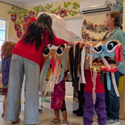 Montclair Community Play Center - Chinese New Year dragon dance with handmade dragon!