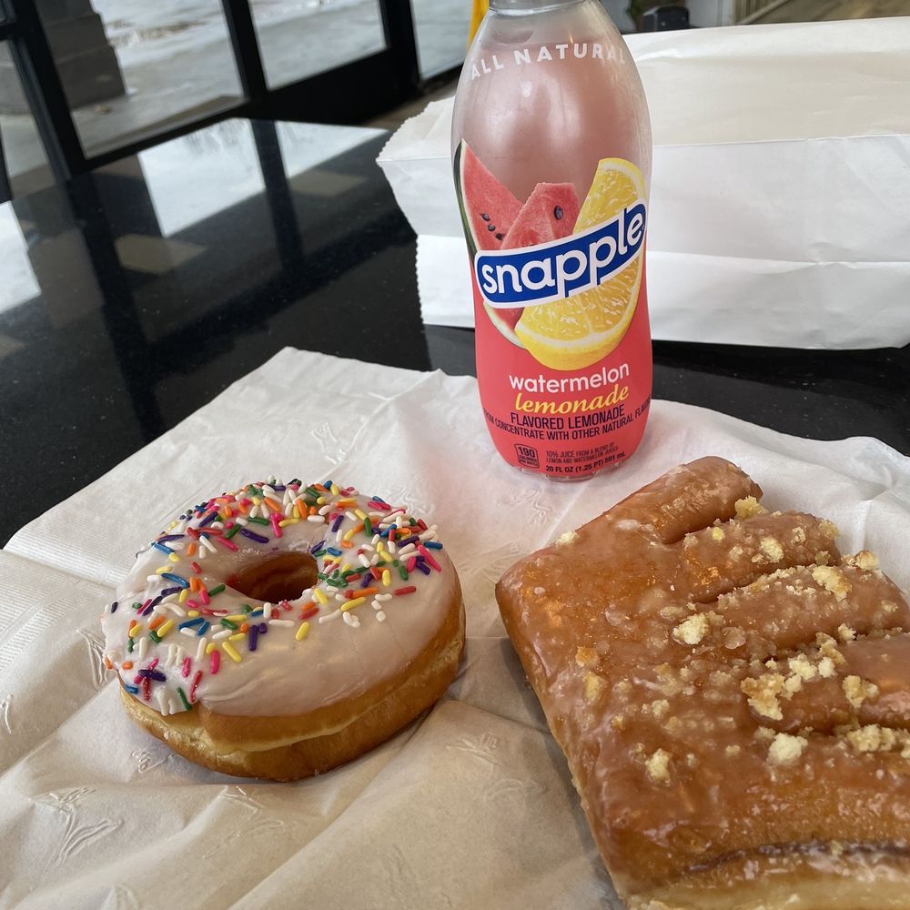 Donuts and a drink