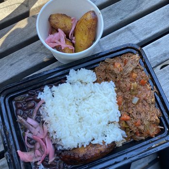 Cuban Kitchen - Ropa Vieja Plate with a side of maduros - Cuban Near Me - San Mateo, California