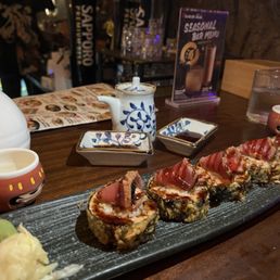 Dragon Roll  - seared tuna on top was seasoned smoky deliciously