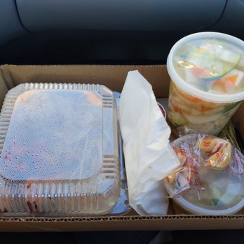 Panda Garden - a take out box of food - Chinese Near Me - Salinas, California