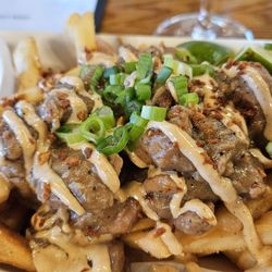Afterglow Brewing - Fr9m the food tent, these loaded fries were amazing