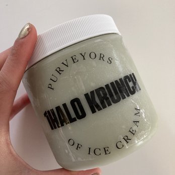 iHalo Krunch - They sell pints too! I think this one is a Coconut Matcha, I can taste a lot of the authentic coconut flavour & gritty texture - Ice Cream & Frozen Yogurt Near Me - Toronto, Ontario iHalo Krunch - They sell pints too! I think this one is a Coconut Matcha, I can taste a lot of the authentic coconut flavour & gritty texture - Ice Cream & Frozen Yogurt Near Me - Toronto, Ontario