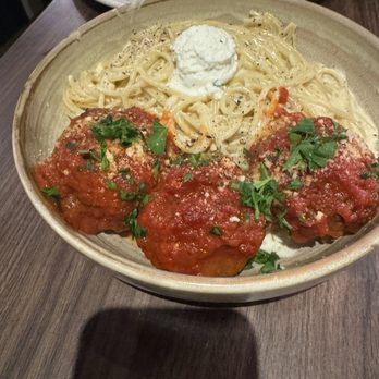 Trattoria by Italian Kitchen - Truffle Spaghetti with Meatballs - Italian Near Me - Burnaby, British Columbia Trattoria by Italian Kitchen - Truffle Spaghetti with Meatballs - Italian Near Me - Burnaby, British Columbia
