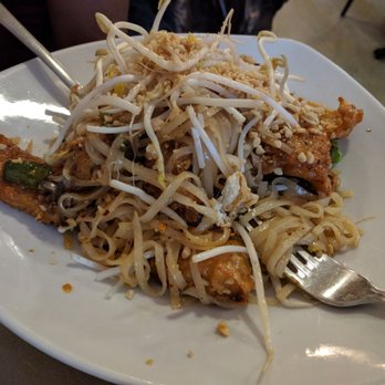 Thai Gourmet - Padthai with breaded tilapia! Very filling and tasty. - Thai Near Me - Pittsburgh, Pennsylvania Thai Gourmet - Padthai with breaded tilapia! Very filling and tasty. - Thai Near Me - Pittsburgh, Pennsylvania