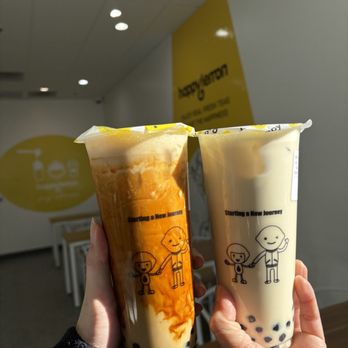Happy Lemon - okinawa (left) and jasmine (right) - Bubble Tea Near Me - Tucson, Arizona Happy Lemon - okinawa (left) and jasmine (right) - Bubble Tea Near Me - Tucson, Arizona
