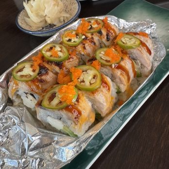 Origin Sushi - baked hamachi plate - Sushi Bars Near Me - Pleasanton, California