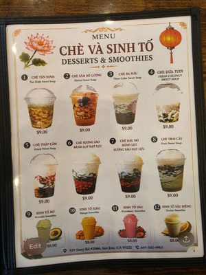 Menu photo 1 Tan Dinh Restaurant San Jose, CA Menu photo 1 Tan Dinh Restaurant San Jose, CA