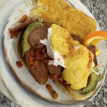 Eggscellent - Diablo Benny w/hashbrowns - Breakfast & Brunch Near Me - Las Vegas, Nevada Eggscellent - Diablo Benny w/hashbrowns - Breakfast & Brunch Near Me - Las Vegas, Nevada