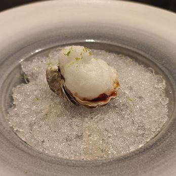 Yi Sushi Omakase - Mini oyster with salty foam and ponzu, very unique taste - Sushi Bars Near Me - Louisville, Kentucky Yi Sushi Omakase - Mini oyster with salty foam and ponzu, very unique taste - Sushi Bars Near Me - Louisville, Kentucky