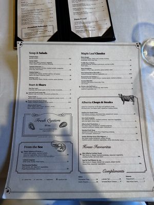 Menu photo 1 The Maple Leaf Banff, AB Menu photo 1 The Maple Leaf Banff, AB