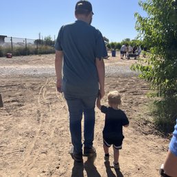 Leaving the peach orchard