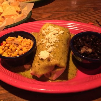 Joe's Grill & Cantina - I got black beans and corn for the sides. Vegetarian burrito. - Tex-Mex Near Me - Fort Smith, Arkansas