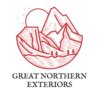 Great Northern Exteriors - a mountain scene with trees and mountains - Siding Near Me Great Northern Exteriors - a mountain scene with trees and mountains - Siding Near Me