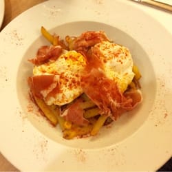 Los Dos Caballeros - Huevos rotos con jamón