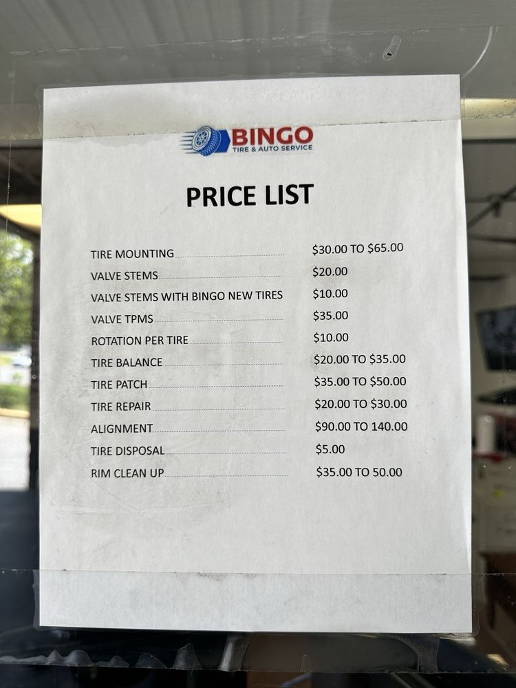 BINGO TIRES & AUTO SERVICES Updated September 2024 11 Photos & 48 Reviews 7661 Fullerton