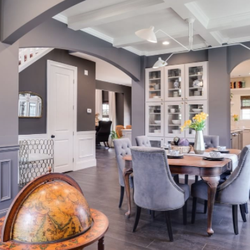 Olson Rug & Flooring - How gorgeous is this dining room featuring our Architexture hardwood flooring with ArmorMax finish in Cappuccino Oak.