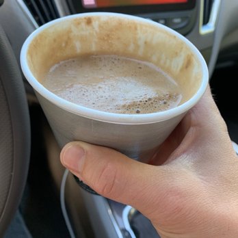 The Village Grind - Latte but ordered double espresso macchiato splash of soy. Told them exactly how to make this and now I'm drinking weak steamed milk - Coffee & Tea Near Me - Oswego, Illinois