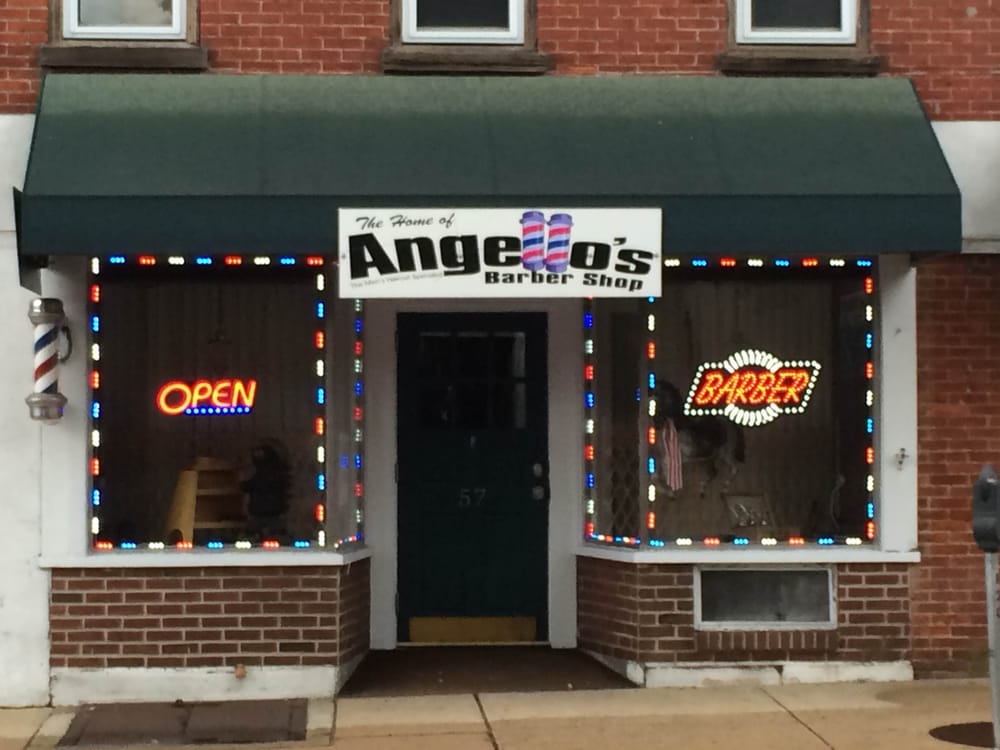 Angello's Barber Shop Logo