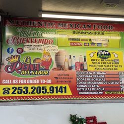 La Reina Del Sabor - Menu