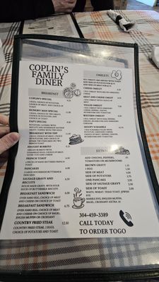 Menu photo 2 Coplin's Family Diner Newell, WV Menu photo 2 Coplin's Family Diner Newell, WV
