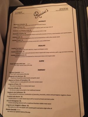 Menu photo 2 Rossini's New York, NY Menu photo 2 Rossini's New York, NY