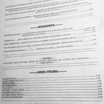 The Steak House - Menu April 2019 (4/4) - Steakhouses Near Me - Rockmart, Georgia The Steak House - Menu April 2019 (4/4) - Steakhouses Near Me - Rockmart, Georgia