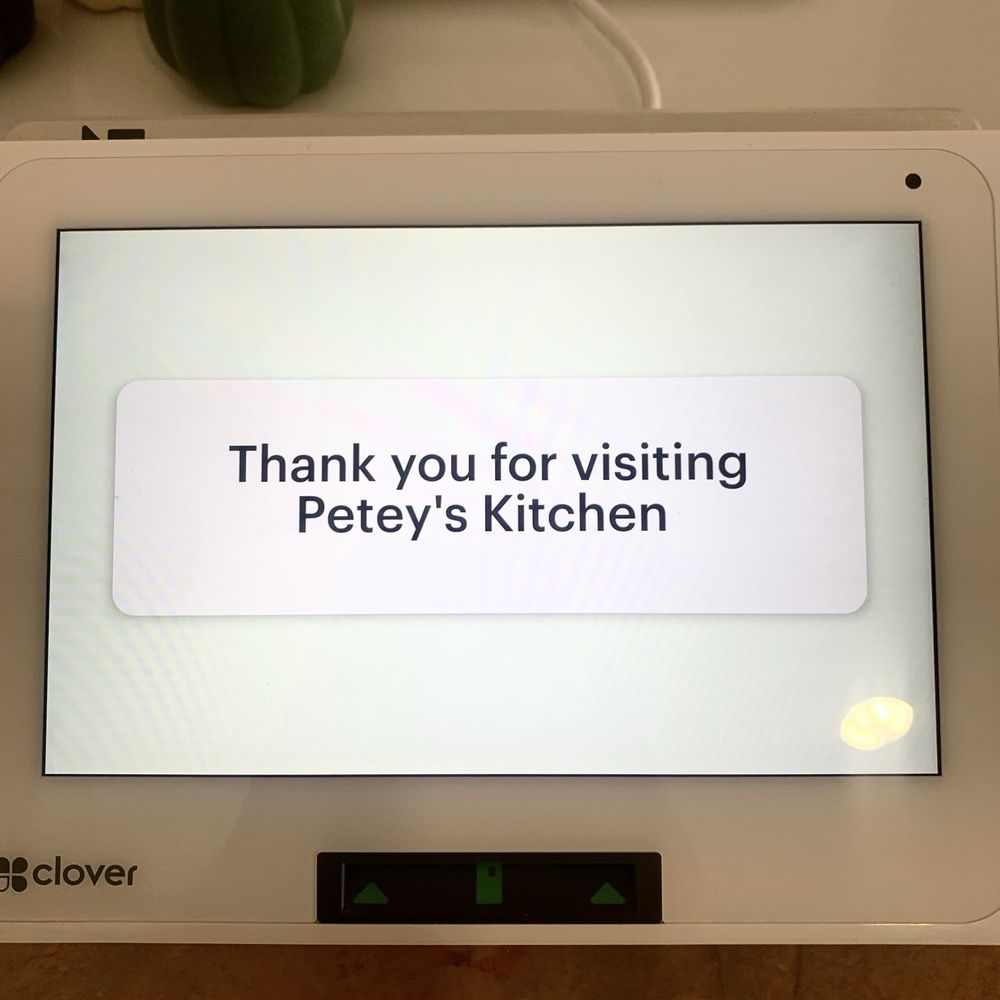 Peteys Kitchen - Easy payment terminal at the front counter! - American Near Me - Wenatchee, Washington