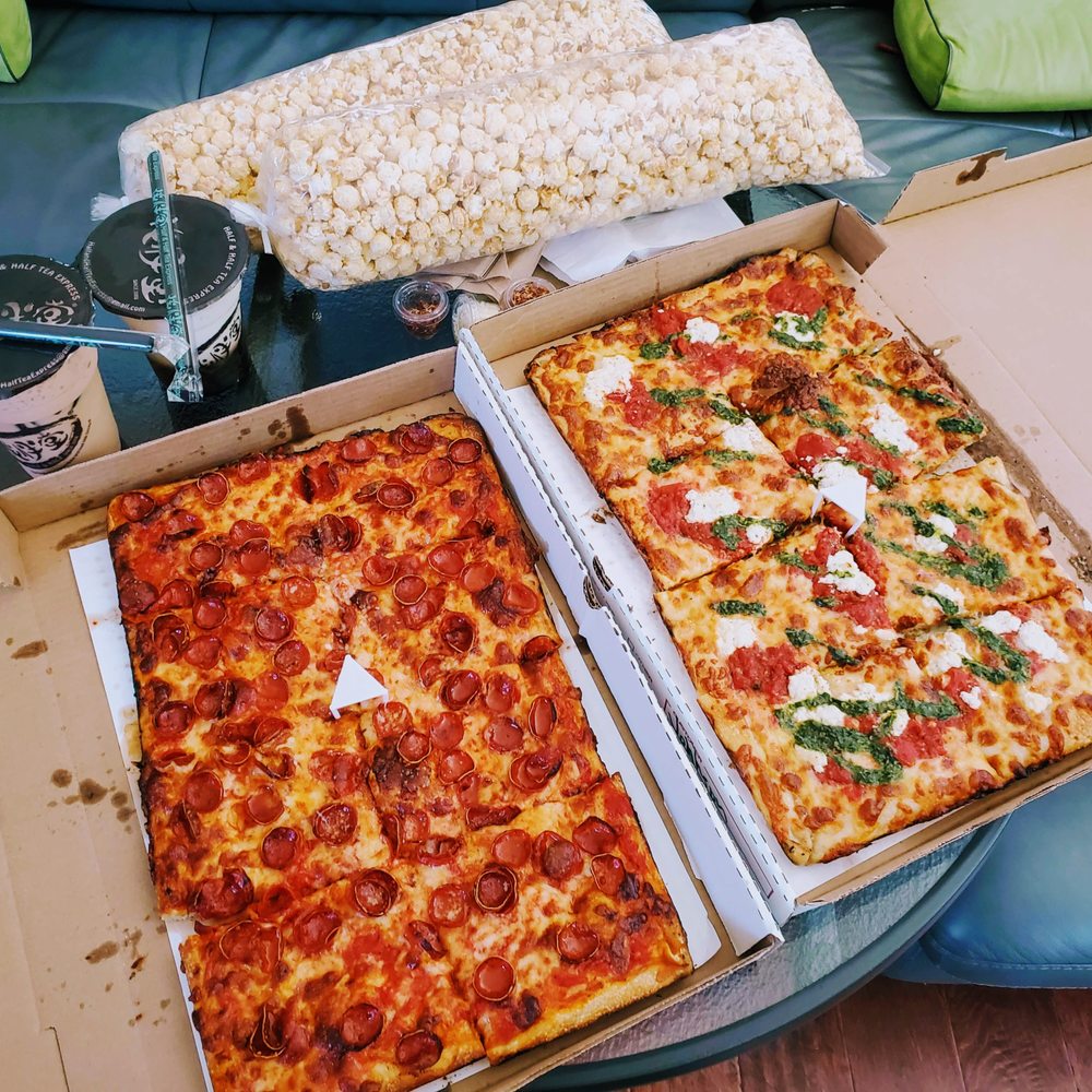 Prime Pizza - Both well done bake. No Calabrian Chili on the Spicy Pepperoni. Sicilian on the right. - Pizza Near Me - Burbank, California