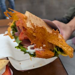 Sophie's Crepes - Ham, cheese, and veggie crepe