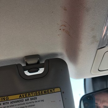 Enterprise Rent-A-Car - Blood? or ketchup stains on headliner...someone picking a zit?...... - Car Rental Near Me - Eugene, Oregon