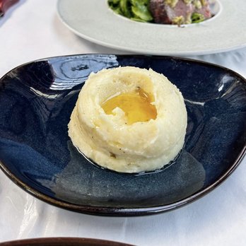 Owen's Bistro - Brown butter mashed potatoes: Recommend! Great side for both the lamb and salmon - New American Near Me - Chino, California Owen's Bistro - Brown butter mashed potatoes: Recommend! Great side for both the lamb and salmon - New American Near Me - Chino, California