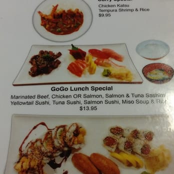Go Go Sushi - Lunch Specials Monday thru Saturday. - Sushi Bars Near Me - Pasadena, California Go Go Sushi - Lunch Specials Monday thru Saturday. - Sushi Bars Near Me - Pasadena, California