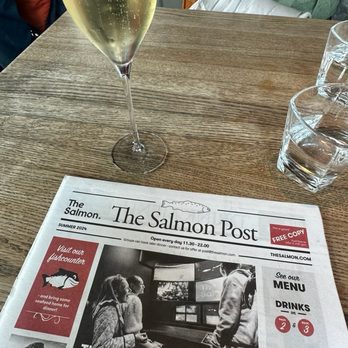The Salmon - The menu is like a newspaper! - Seafood Near Me - Oslo, 03 The Salmon - The menu is like a newspaper! - Seafood Near Me - Oslo, 03
