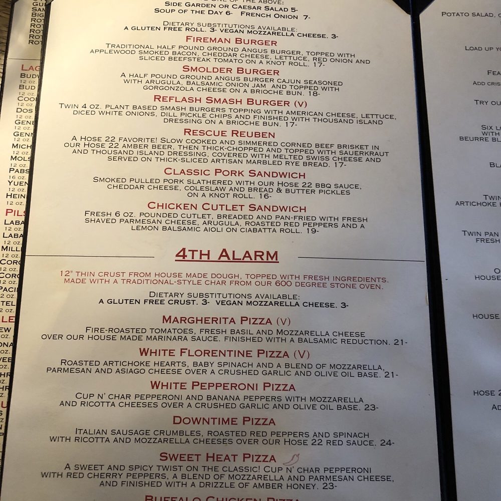 Hose 22 - Menu - Wine Bars Near Me - Rochester, New York Hose 22 - Menu - Wine Bars Near Me - Rochester, New York