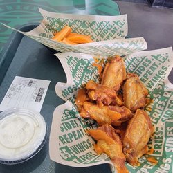 Wingstop - Medium classic with ranch.