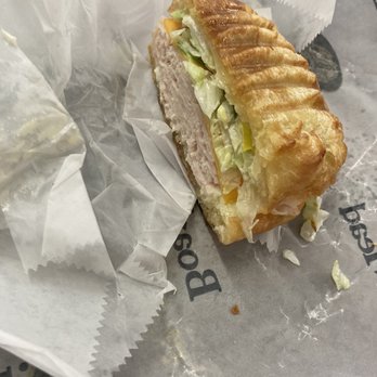 Will's Doggn' It - Mesquite Turkey sandwich with Vermont cheddar, banana peppers and Mayo on a croissant... pressed - Delis Near Me - Ranlo, North Carolina Will's Doggn' It - Mesquite Turkey sandwich with Vermont cheddar, banana peppers and Mayo on a croissant... pressed - Delis Near Me - Ranlo, North Carolina