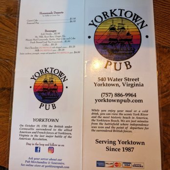 Yorktown Pub - Menu - Pubs Near Me - Yorktown, Virginia Yorktown Pub - Menu - Pubs Near Me - Yorktown, Virginia