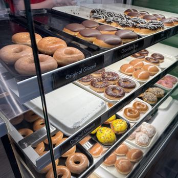 Krispy Kreme - Doughnut display~ - Desserts Near Me - Vancouver, British Columbia