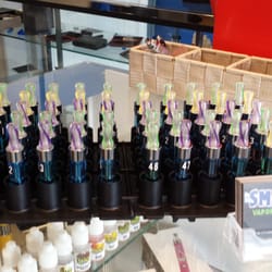 E-cigarette Friendly Vapor Emporium - Full sample bar.
