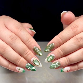 Viva Nails - Garden Fairy Inspo Nail Set - Nail Salons Near Me - Henderson, Nevada