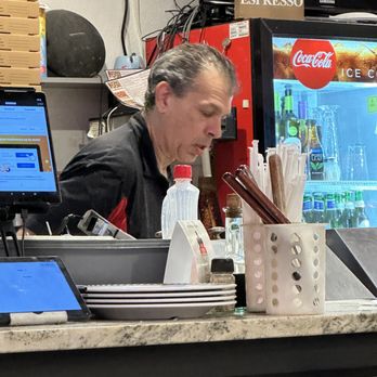 Bella Amici Pizzeria & Restaurante - Mike, the owner, hard at work! - Italian Near Me - Boca Raton, Florida